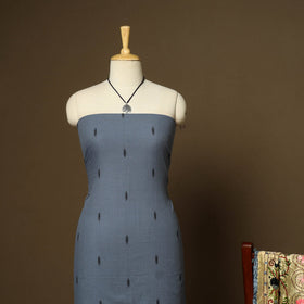 Grey - 2pc cotton unstitched jacquard dress material