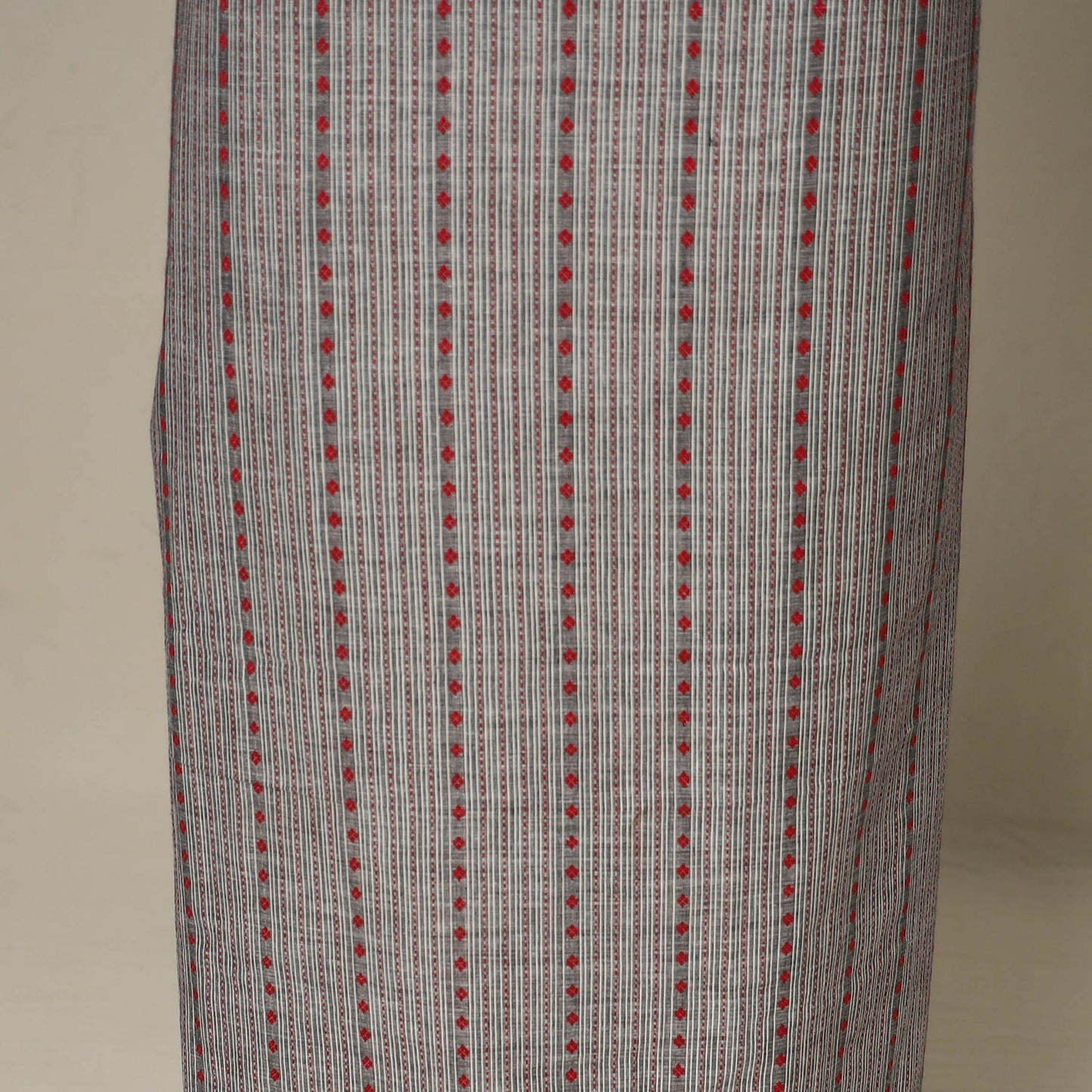 Grey - 2pc cotton unstitched jacquard dress material