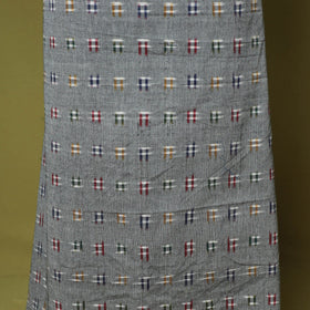 Grey - 2pc cotton unstitched pochampally double ikat dress