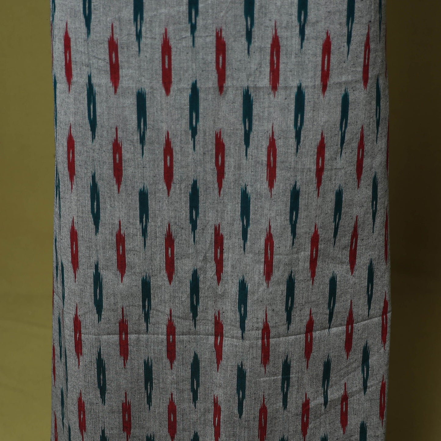 Grey - 2pc cotton unstitched pochampally ikat dress