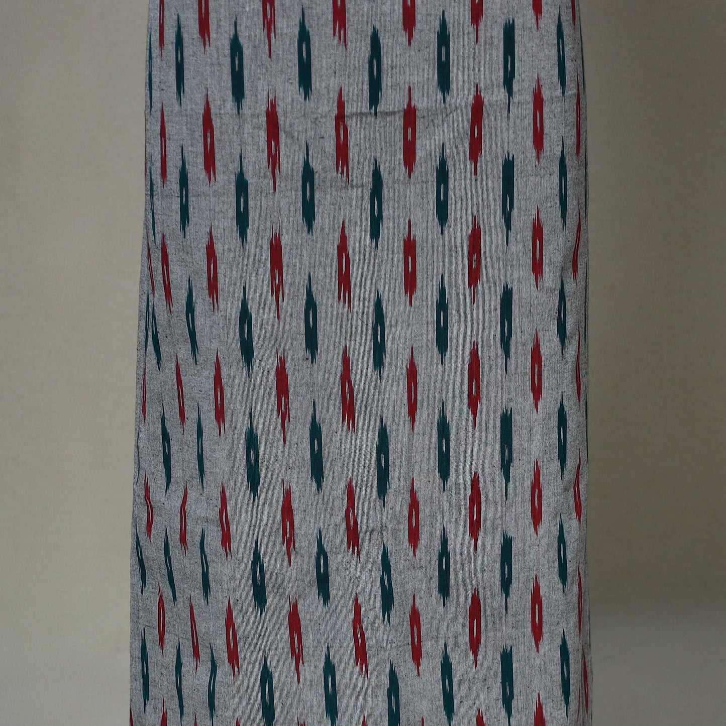 Grey - 2pc handloom cotton unstitched pochampally ikat