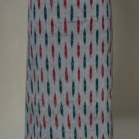 Grey - 2pc handloom cotton unstitched pochampally ikat
