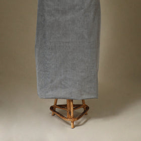 Grey 2pc Kandangi Chettinad Dress Material with Jewellery Set