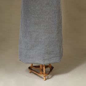 Grey 2pc Kandangi Chettinad Dress Material with Jewellery Set