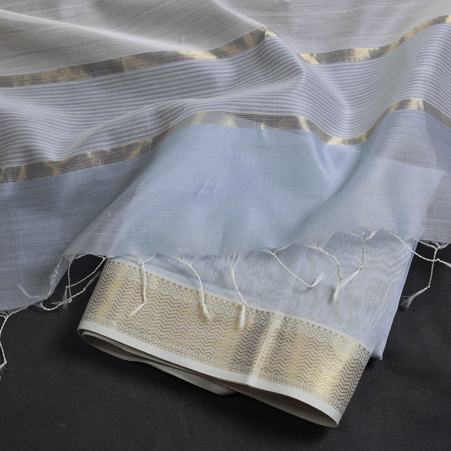 Buy 2pc Maheshwari Silk Cotton Zari Work Handloom Suit Material Set Online l iTokri.com