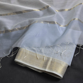 Buy 2pc Maheshwari Silk Cotton Zari Work Handloom Suit Material Set Online l iTokri.com