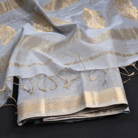 Buy 2pc Maheshwari Silk Tissue Zari Handloom Suit Material Set Online at iTokri.com