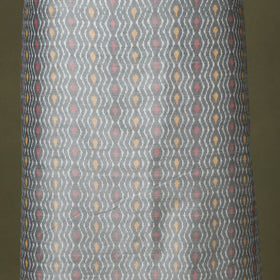 Grey - 2pc unstitched handloom sico pochampally ikat dress