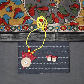 Grey - 2pc unstitched jacquard dress material