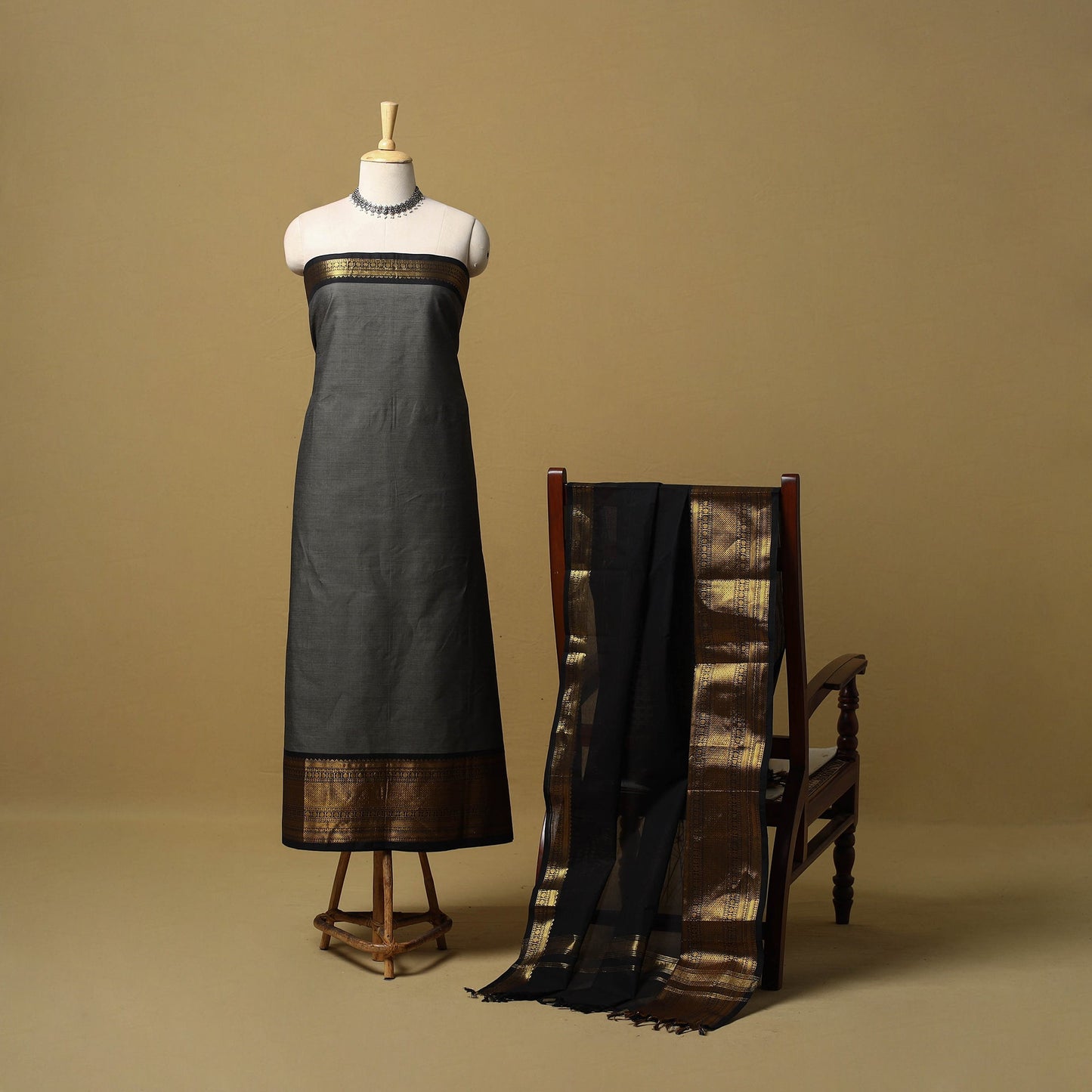 2pc unstitched kandangi chettinad cotton dress material 05