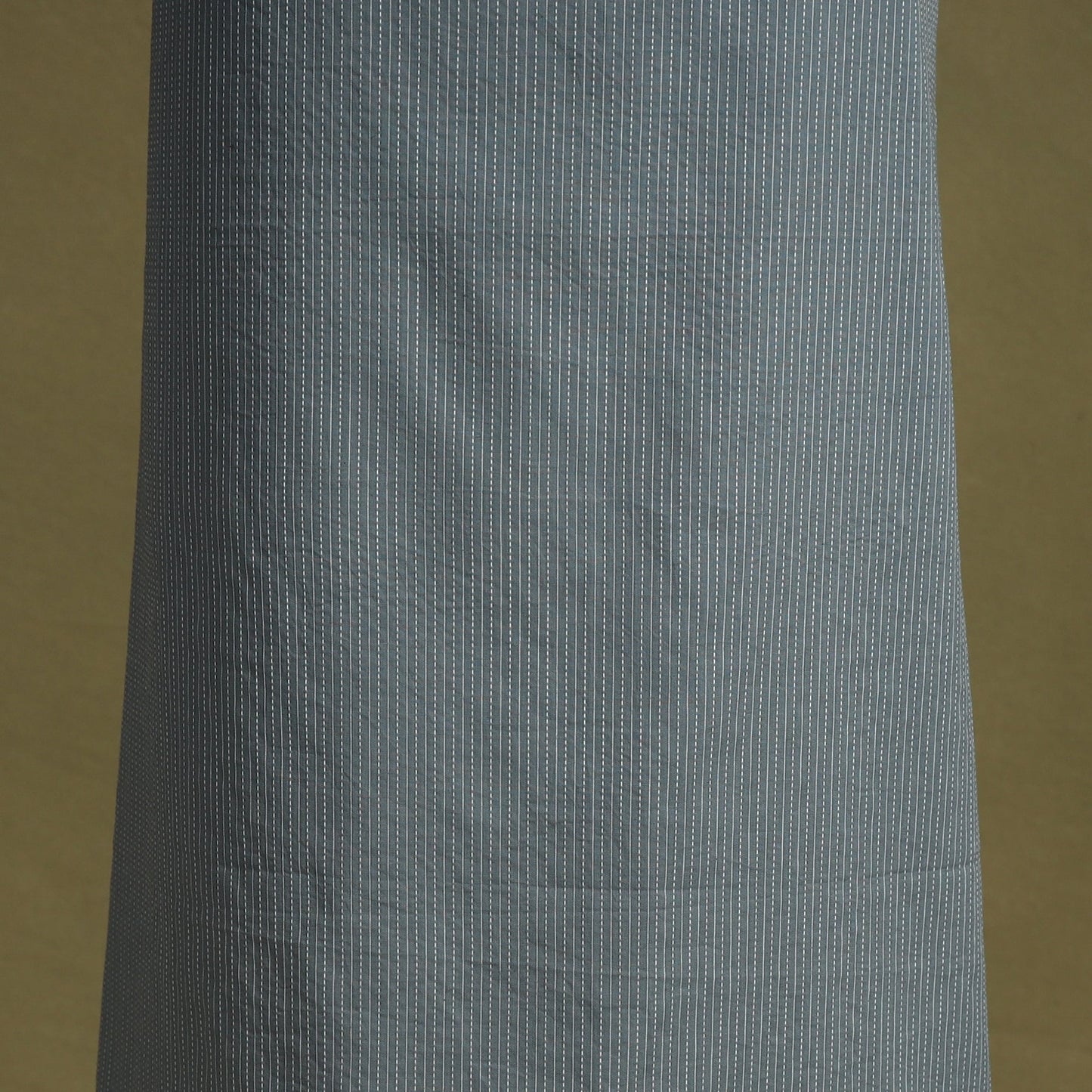 Grey - 2pc unstitched plain dress material with jewellery