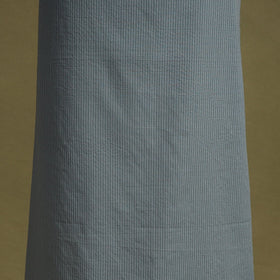 Grey - 2pc unstitched plain dress material with jewellery