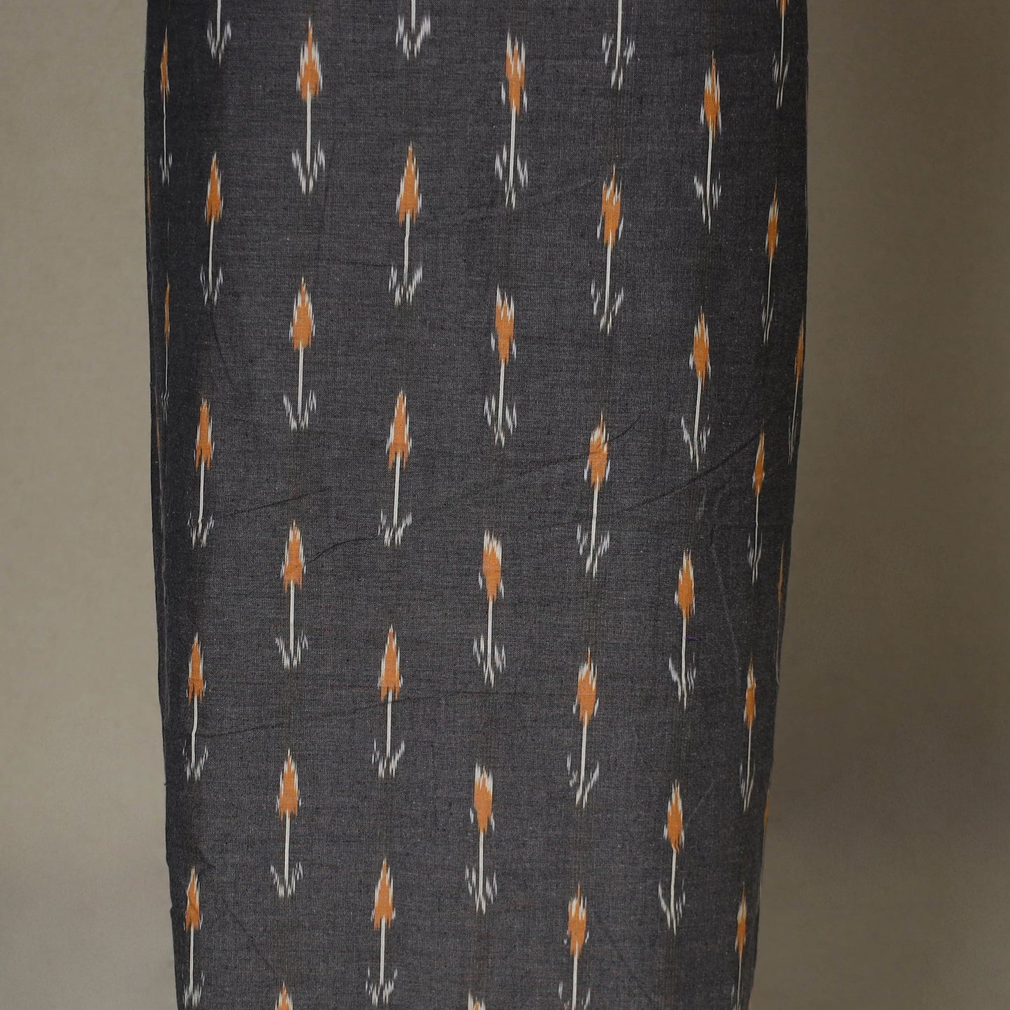 Grey - 2pc unstitched pochampally ikat dress material