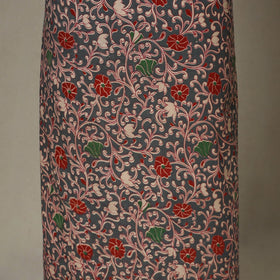 Grey - 2pc unstitched printed cotton kalamkari dress