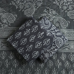 Buy 3pc Cotton Grey Jaipur Print Dress Material