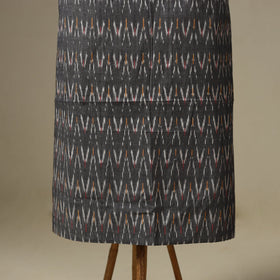 Grey 3pc Cotton Pochampally Ikat Dress Material
