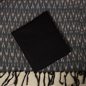 Grey 3pc Cotton Pochampally Ikat Dress Material