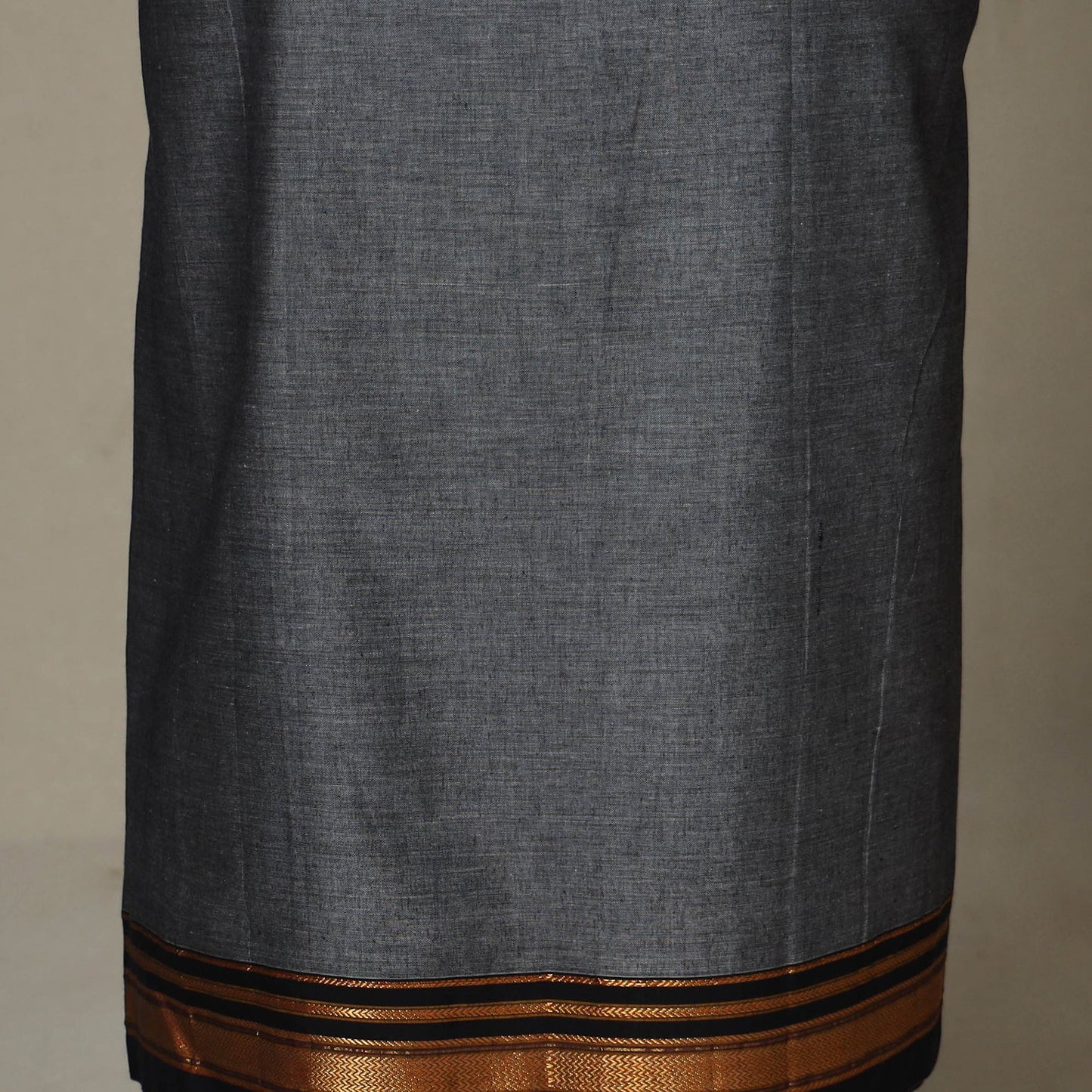 Grey - 3pc cotton unstitched dharwad dress material 01