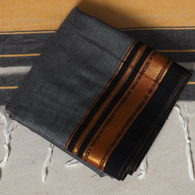 Grey - 3pc cotton unstitched dharwad dress material 01