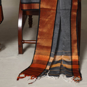 Grey - 3pc cotton unstitched dharwad dress material 02