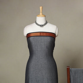 Grey - 3pc cotton unstitched dharwad dress material 02