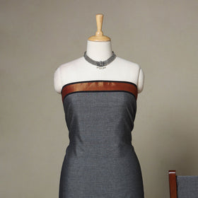 Grey - 3pc cotton unstitched dharwad dress material 07