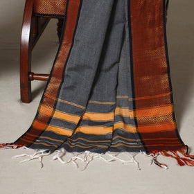 Grey - 3pc cotton unstitched dharwad dress material 07