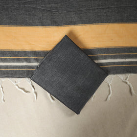 Grey 3pc Cotton Unstitched Dharwad Dress Material