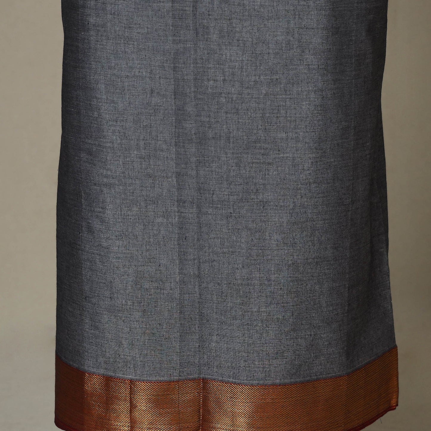 Grey - 3pc cotton unstitched dharwad dress material 12