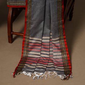 Grey - 3pc cotton unstitched dharwad dress material 15