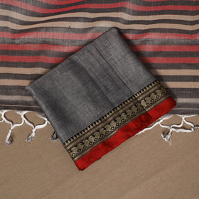 Grey - 3pc cotton unstitched dharwad dress material 15