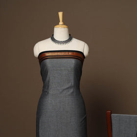 Grey - 3pc cotton unstitched dharwad dress material