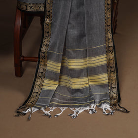 Grey - 3pc cotton unstitched dharwad dress material