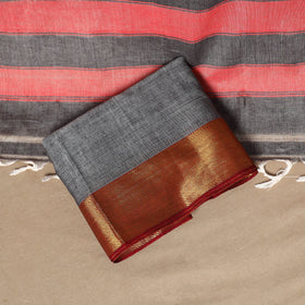 Grey - 3pc cotton unstitched dharwad dress material