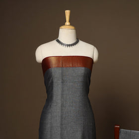 Grey - 3pc cotton unstitched dharwad dress material