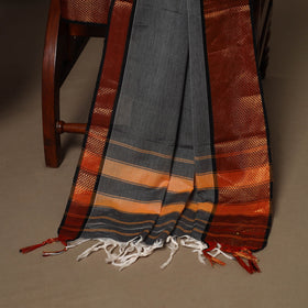 Grey - 3pc cotton unstitched dharwad dress material