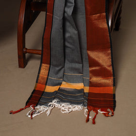 Grey - 3pc cotton unstitched dharwad dress material