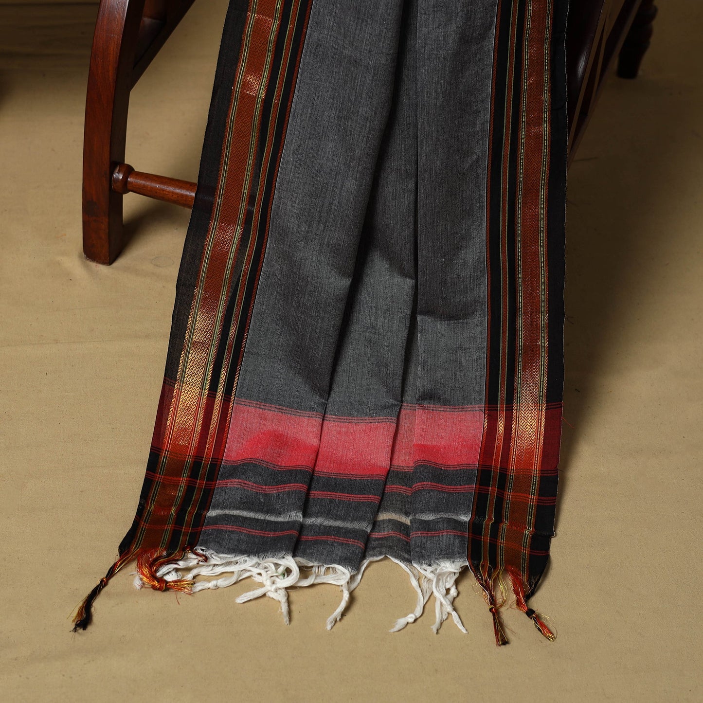 3pc cotton unstitched dharwad dress material with border 27