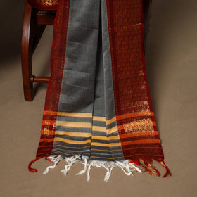 Grey - 3pc cotton unstitched dharwad dress material