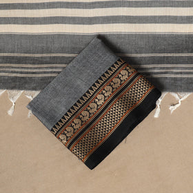 Grey - 3pc cotton unstitched dharwad dress material