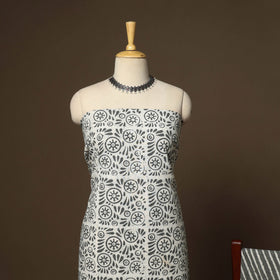 Grey - 3pc cotton unstitched kutch batik dress material 03