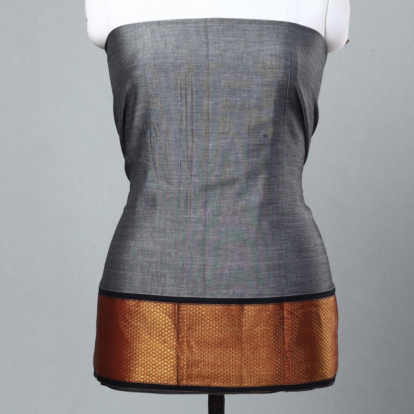 Grey - 3pc Dharwad Cotton Suit Material Set 16 Online at iTokri.com