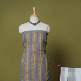 Grey - 3pc hand embroidery cotton lucknow chikankari dress