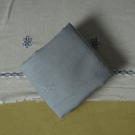 Grey - 3pc hand embroidery cotton lucknow chikankari dress