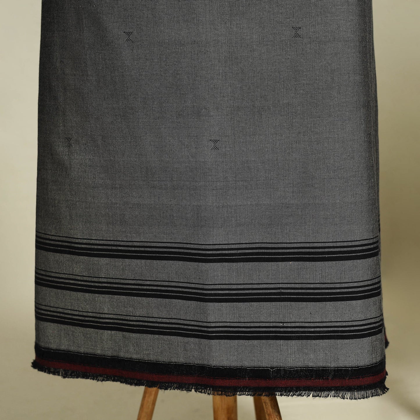  Grey 3pc Handloom Cotton Kutch Bhujodi Dress Material