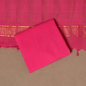 Grey - 3pc handloom cotton unstitched mangalagiri dress