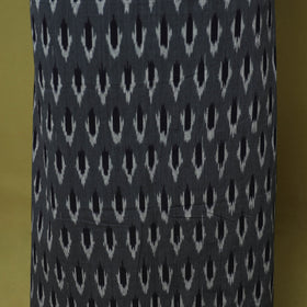 Grey - 3pc handloom cotton unstitched pochampally ikat