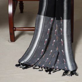 Grey - 3pc handloom cotton unstitched pochampally ikat