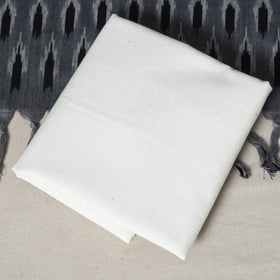 Grey - 3pc handloom cotton unstitched pochampally ikat