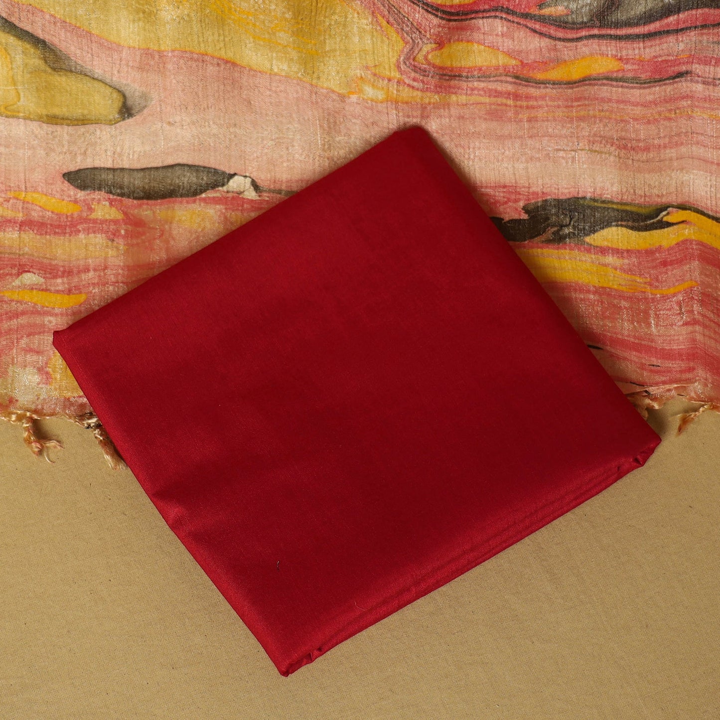 Grey - 3pc handloom mulberry unstitched suit material set